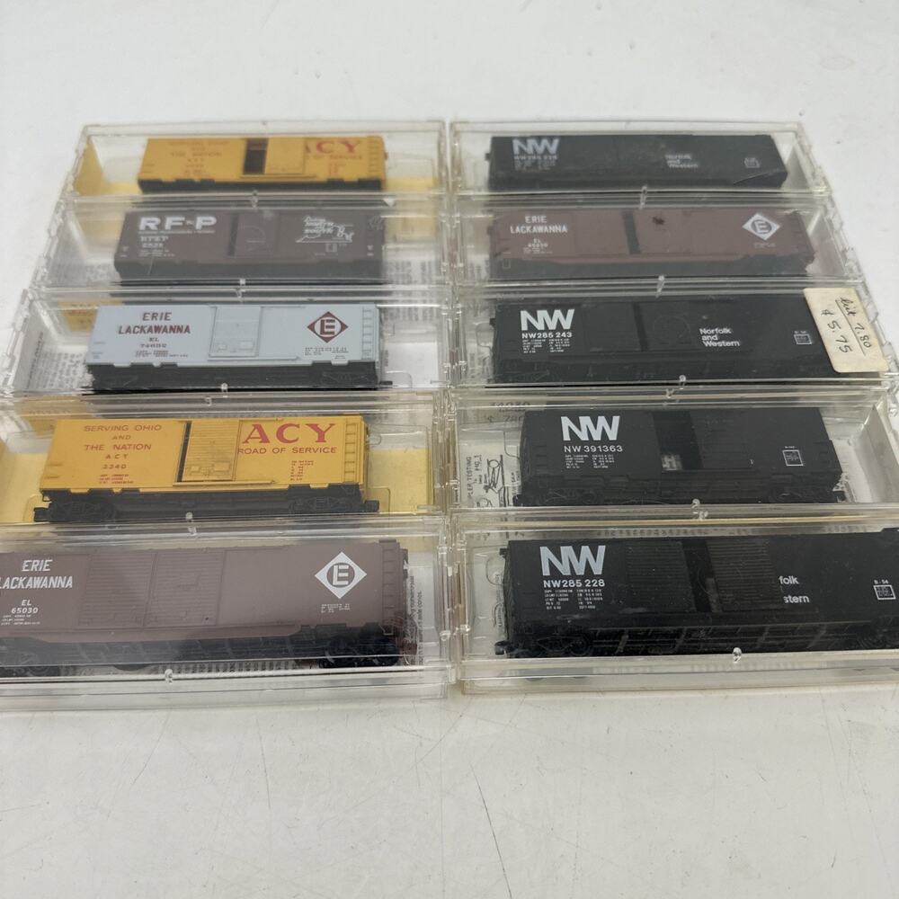 N Scale Train Car Lot 10 Micro-Trains NW ACL EL